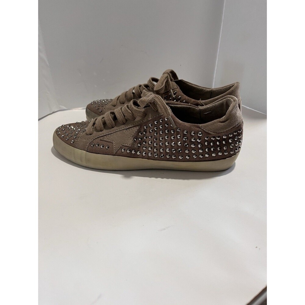 Shu Shop Rock Star Metallic Studded Sneakers Casual Shoes Women’s 10